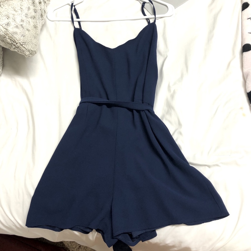 Spaghetti strap romper